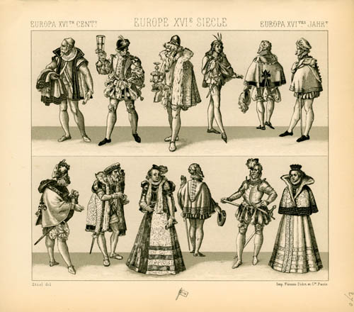 Europe - 16th Century - Germany - Rhine Basin - Civil and Military Clothing