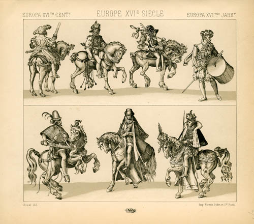 Europe - 16th Century - Germany - Rhine Basin - Civil and Military Clothing