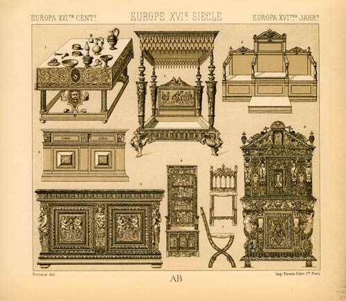 Europe - 16th Century - French Furniture