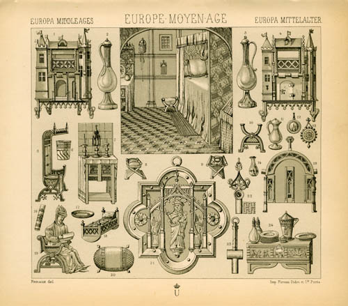 Europe Middle Ages - France - Rhine Basin - Flanders - Interior