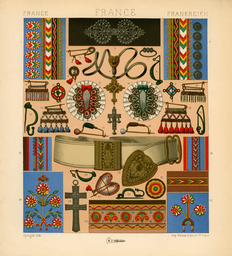 France - Embroideries and Ornamental Objects of the Breton Peasants