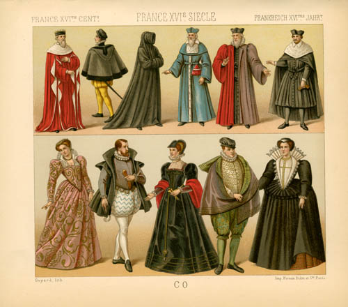 France - 16th Century - Official Costumes of the Civil Order France - 16th Century - Official Costumes of the Civil Order