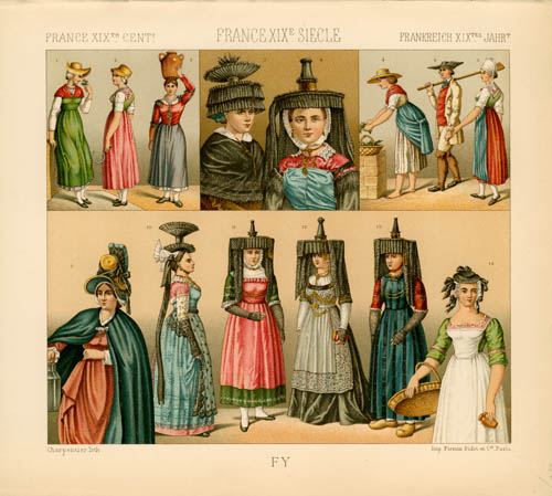 France - 19th Century - Popular Clothing