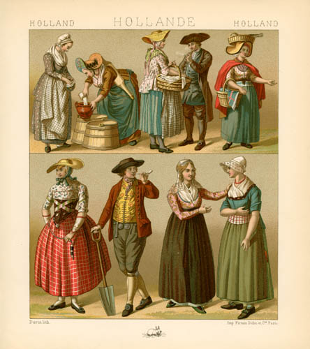 Holland - Popular Clothing of the Early 19th Century - Art Source ...