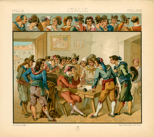 Italy - 19th Century - Popular Clothing of Rome