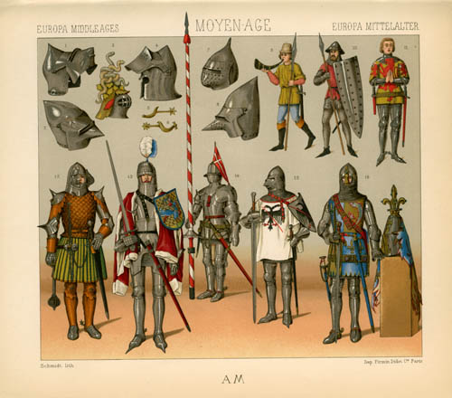 Europe - Middle Ages - France - Costumes of War