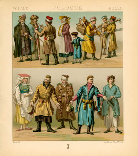 Poland - 19th Century - Costumes of the People