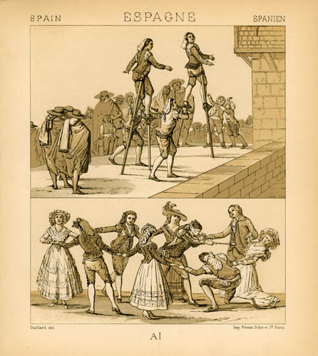 Spain - Costumes of the End of the 18th Century - Entertainments