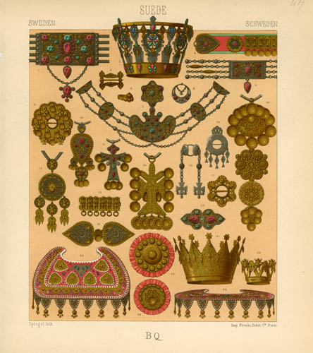 Sweden - Ornaments of Swedish and Norwegian Country Women