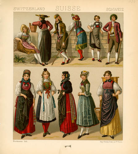 Switzerland - Popular Costumes Switzerland - Popular Costumes