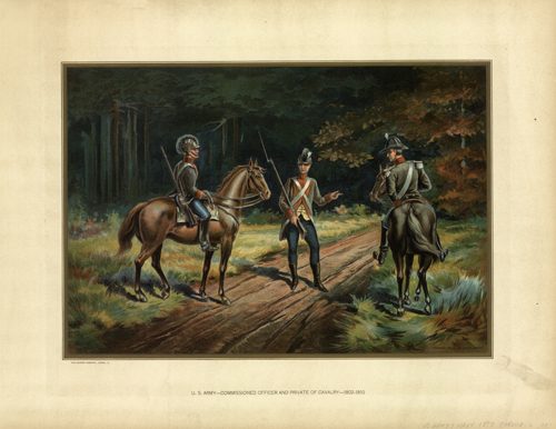 U.S. Army - Commissioned Officer and Private of Cavalry - 1802-1810