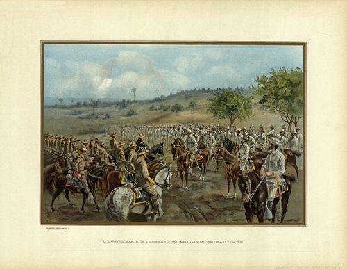 U.S. Army - General Toral's Surrender of Santiago to General Shafter - July 13th