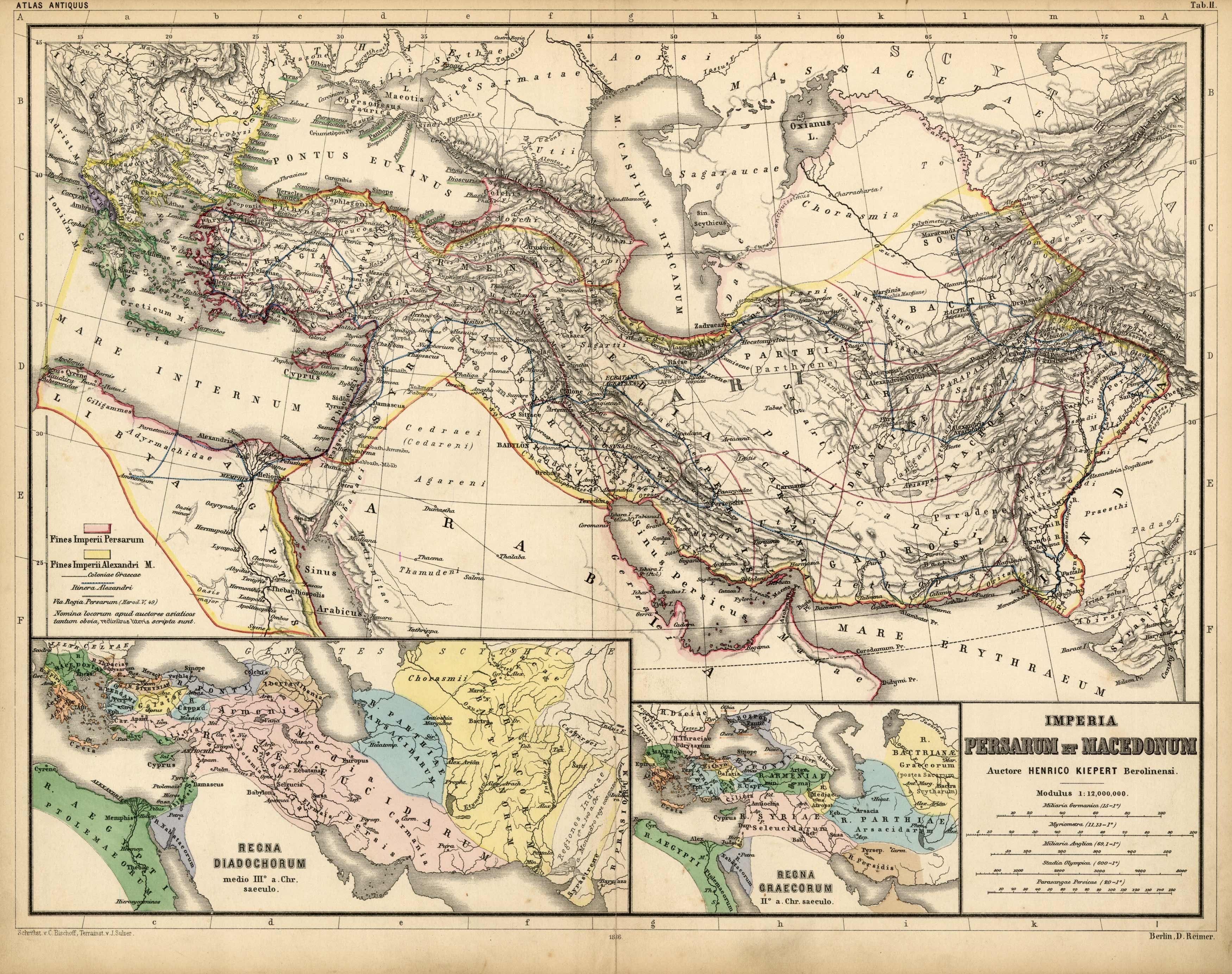 Imperia Persarum et Macedonum (Part of the Roman Empire from Greece to the eastern edge of India)