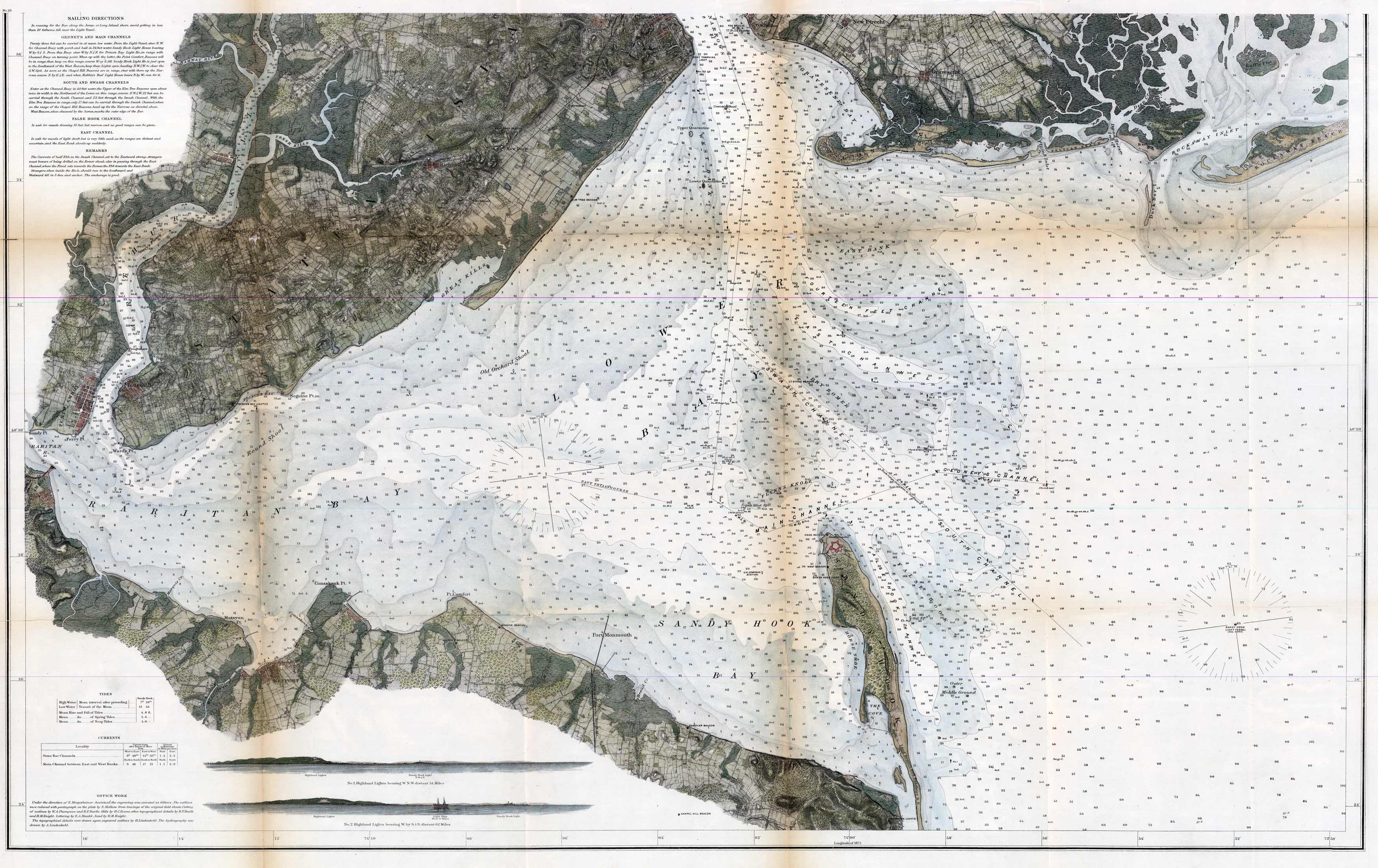 U.S. Coast Survey Map of New York U.S. Coast Survey Map of New York