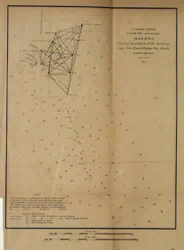 U.S. Coast Survey Sketch D No. 6 Showing the Progress of the Survey at Cape Fear River & Frying pan Shoals