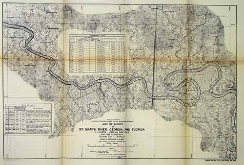 Map of Survey of St. Marys River