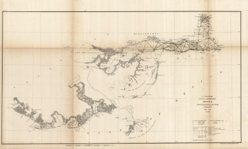 U.S. Coast Survey Sketch H Showing the Progress of the Survey in Section No. VIII