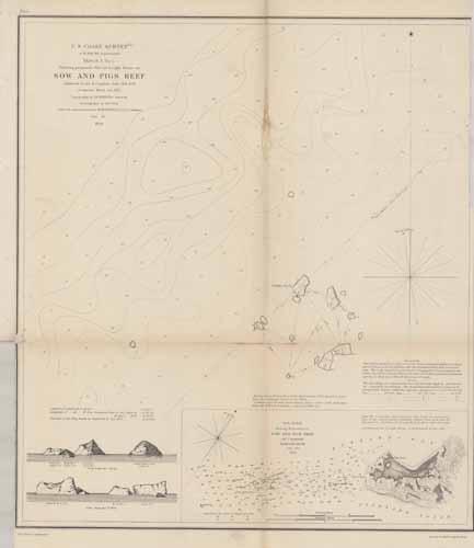 U.S. Coast Survey Sketch A No.5 Showing Proposed Site for a Light House on Sow and Pigs Reef