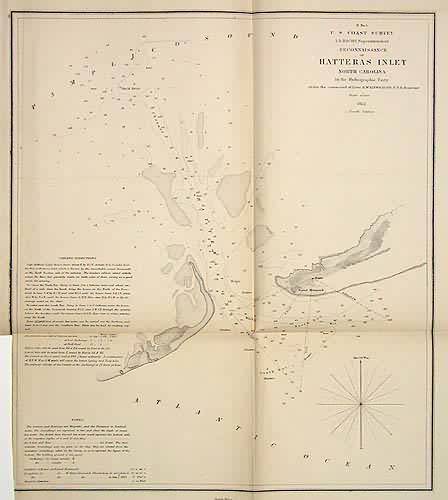 U.S. Coast Survey Reconnaissance of Hatteras Inlet North Carolina