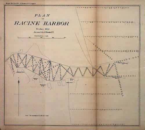 Plan of Racine Harbor