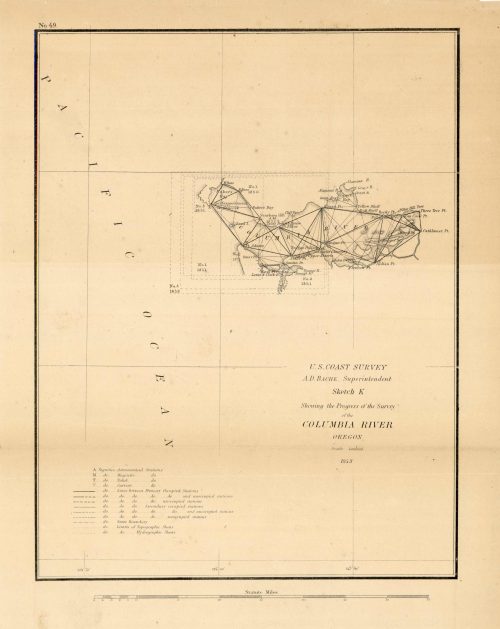 Sketch K Showing the Progress of the Survey of the Columbia River