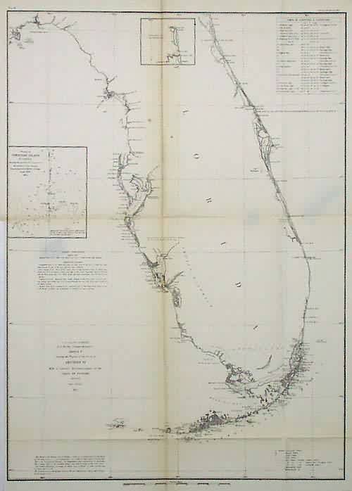 U.S. Coast Survey Sketch F The Coast of Florida 1848-54 U.S. Coast Survey Sketch F The Coast of Florida 1848-54