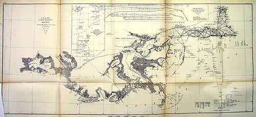 U.S. Coast Survey Sketch H Showing the Progress of the Survey in Section No. VIII