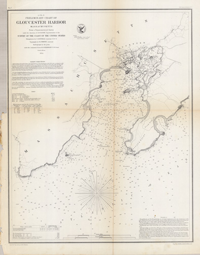 Preliminary Chart of Gloucester Harbor Massachusetts