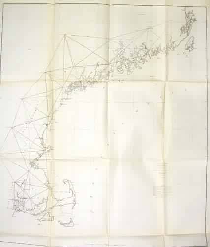 U.S. Coast Survey Sketch A Showing the Primary Triangulation in Section No. 1