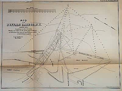 Map of the Buffalo Harbor