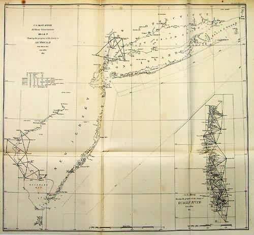 U.S. Coast Survey Sketch B Showing the Progress of the Survey in Section No. II