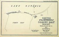 Sketch of the Entrance of Sodus Bay Cayuga County