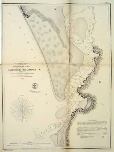 U.S. Coast Survey Preliminary Survey of the Entrance to Umquah River Oregon