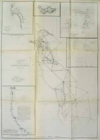 U.S. Coast Survey Sketch J Showing the Progress of the Survey on the Western Coast of the United States Sections X & XI