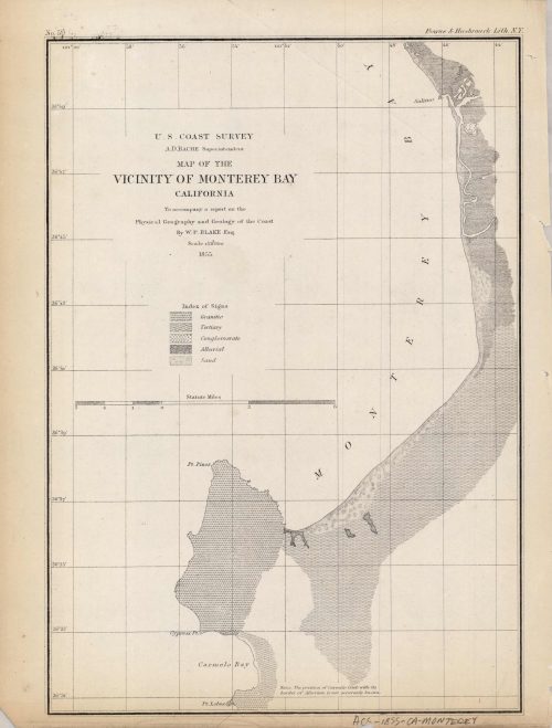 Map of the Vicinity of Monterey Bay California