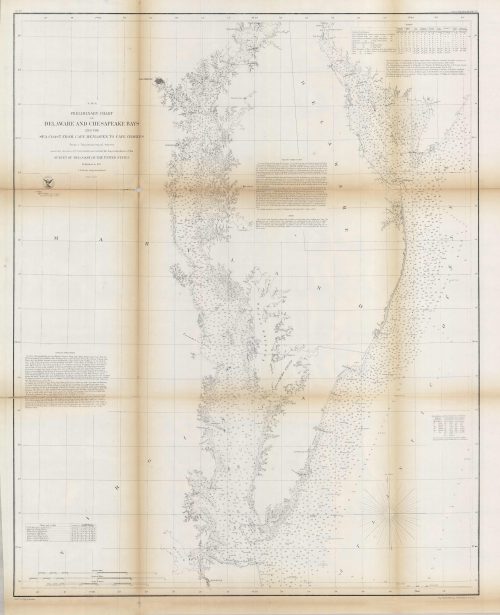 Preliminary Chart of Delaware and Chesapeake Bays and the Sea Coast from Cape Henlopen to Cape Charles