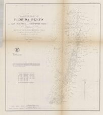 U.S. Coast Survey Preliminary Chart of Florida Reefs from Key Biscayne to Carysfort Reef