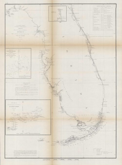 U.S. Coast Survey Showing the Progress of the Survey in Section No. VI (Entire State)