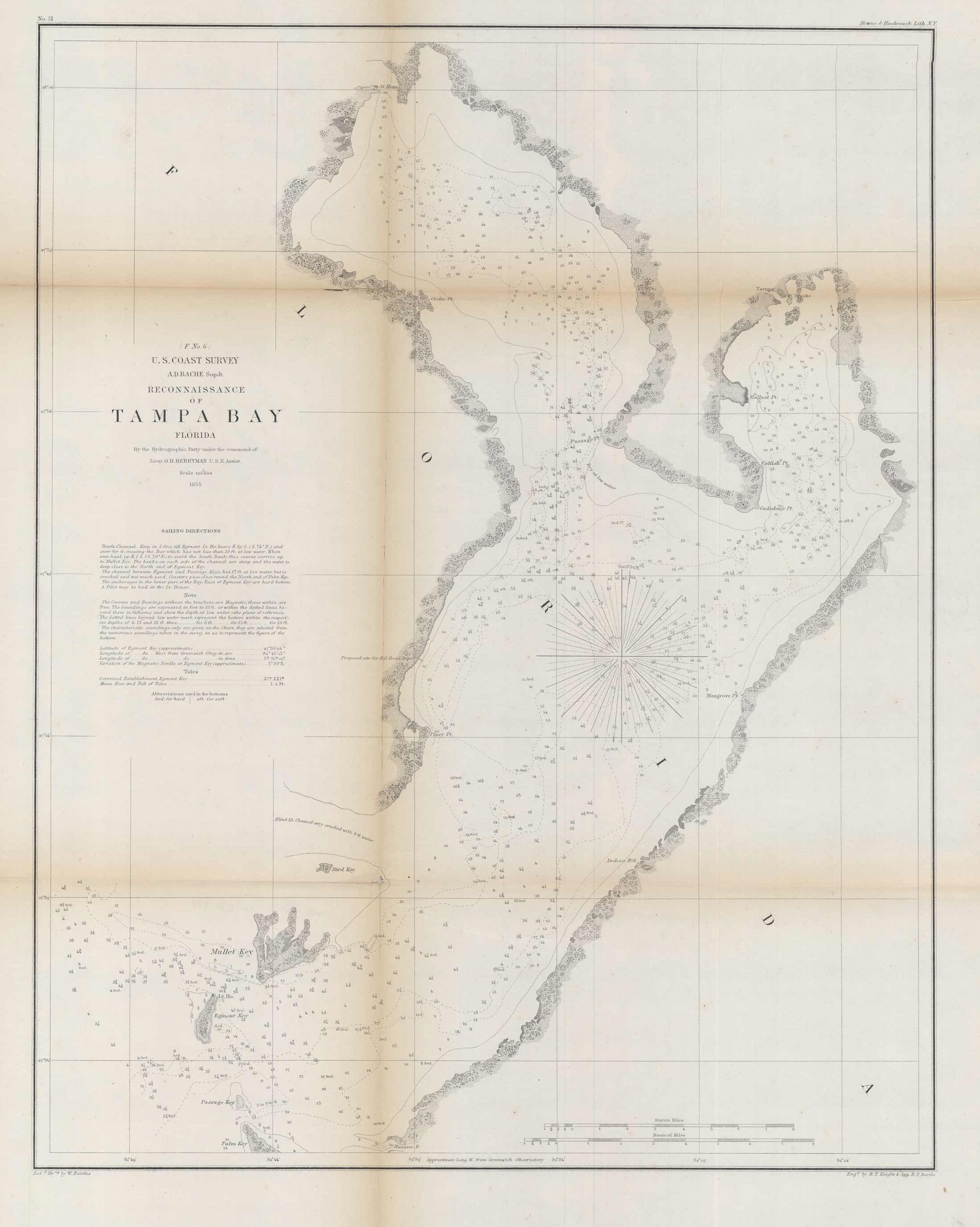 US Coast Survey Reconnaissance of Tampa Bay