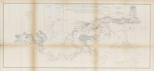 U.S. Coast Survey Sketch H Showing the Progress of the Survey in Section No. 8