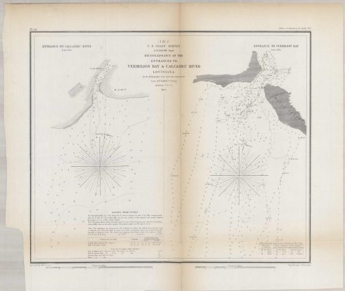 U.S. Coast Survey Reconnaissance of the Entrances to Vermilion Bay & Calcasieu River