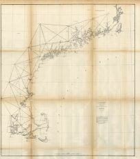 Sketch A Showing the Primary Triangulation in Section No. I - 1855