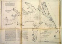 U.S. Coast Survey Preliminary Chart of Albemarle Sound North Carolina
