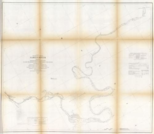 Preliminary Chart of James River Virginia From Richmond to City Point Including the Appomattox River From Petersberg to the Junction