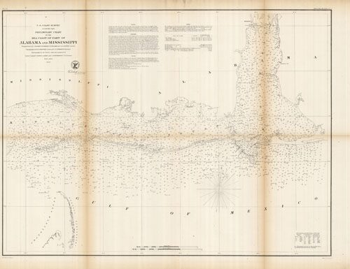 Preliminary Chart of the Sea Coast of part of Alabama and Mississippi