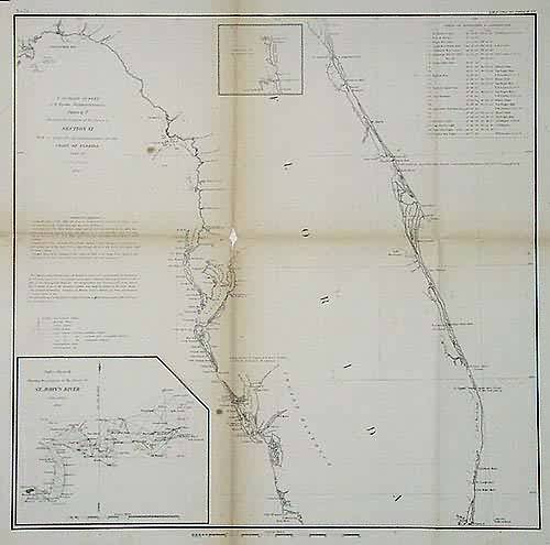 U.S. Coast Survey Showing the Progress of the Survey in Section VI -- The Coast of Florida U.S. Coast Survey Showing the Progress of the Survey in Section VI -- The Coast of Florida