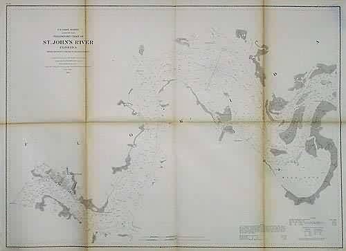 U.S. Coast Survey Prelininary Chart of St. Johns River from Brown's Creek to Jacksonville'