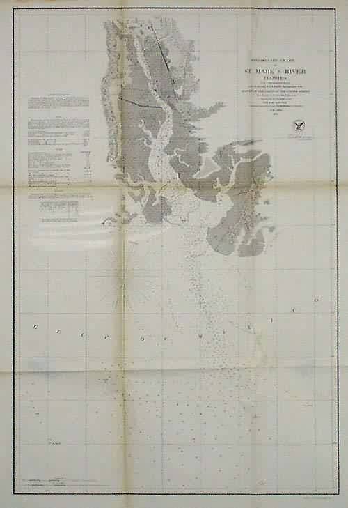 U.S. Coast Survey Prelininary Chart of St. Marks River Florida'