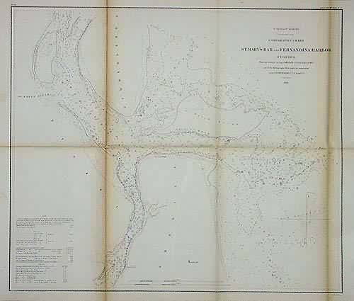 U.S. Coast Survey Comparative Chart of St. Marys Bar and Fernandina Harbor Florida'