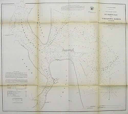 U.S. Coast Survey Prelininary Chart of St. Marys Bar and Fernandina Harbor Florida'